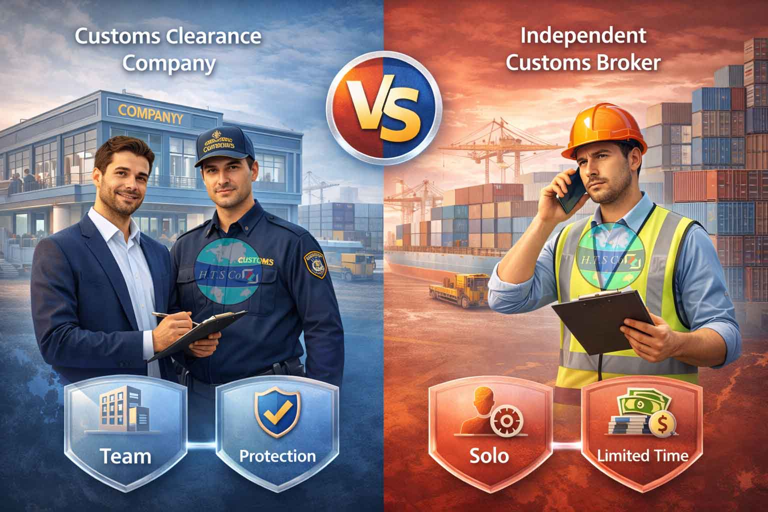 مقایسه شرکت ترخیص کالا و ترخیص‌کار مستقل: کدام بصرفه است؟