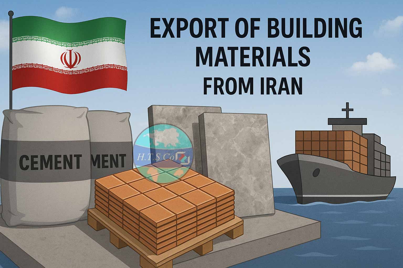 صادرات مصالح ساختمانی (سیمان، کاشی، سنگ) از ایران